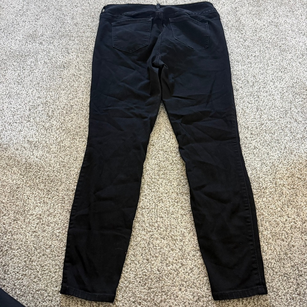 Torrid Super Soft Black Skinny Jegging High Rise Triple Button Size 14R